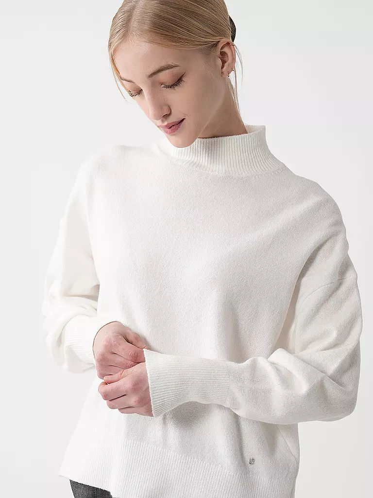 S.OLIVER | Rollkragenpullover | Blanco