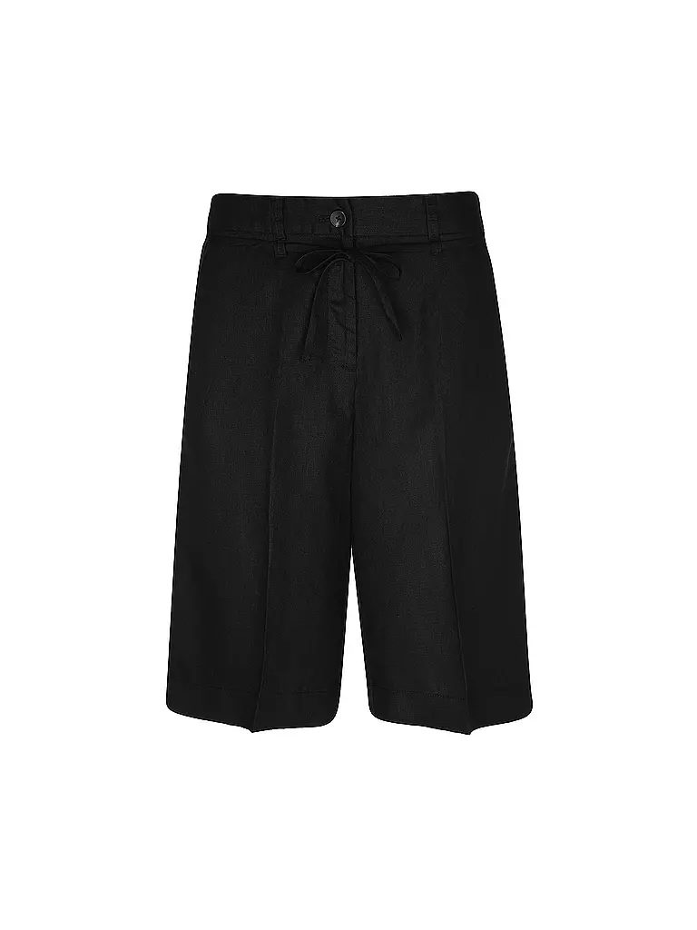 S.OLIVER | Shorts de lino | Negro