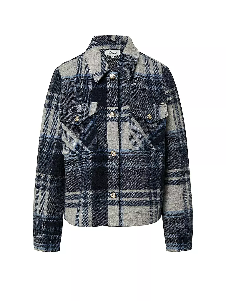 S.OLIVER | Sobrecamisa | Azul oscuro