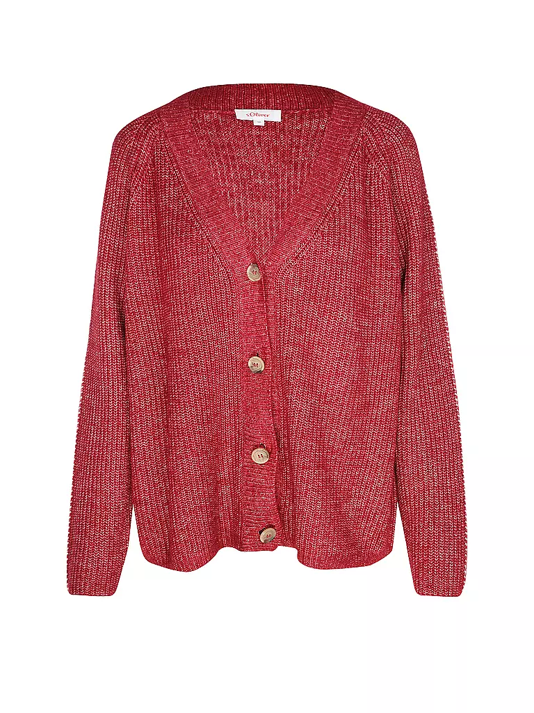 S.OLIVER | Strickjacke | Rojo