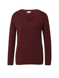 S.OLIVER | Suéter | Rojo oscuro
