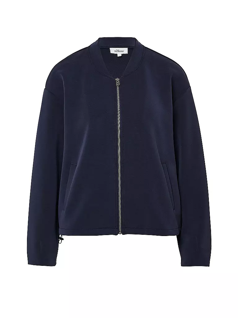 S.OLIVER | Sudadera con cremallera | Azul oscuro