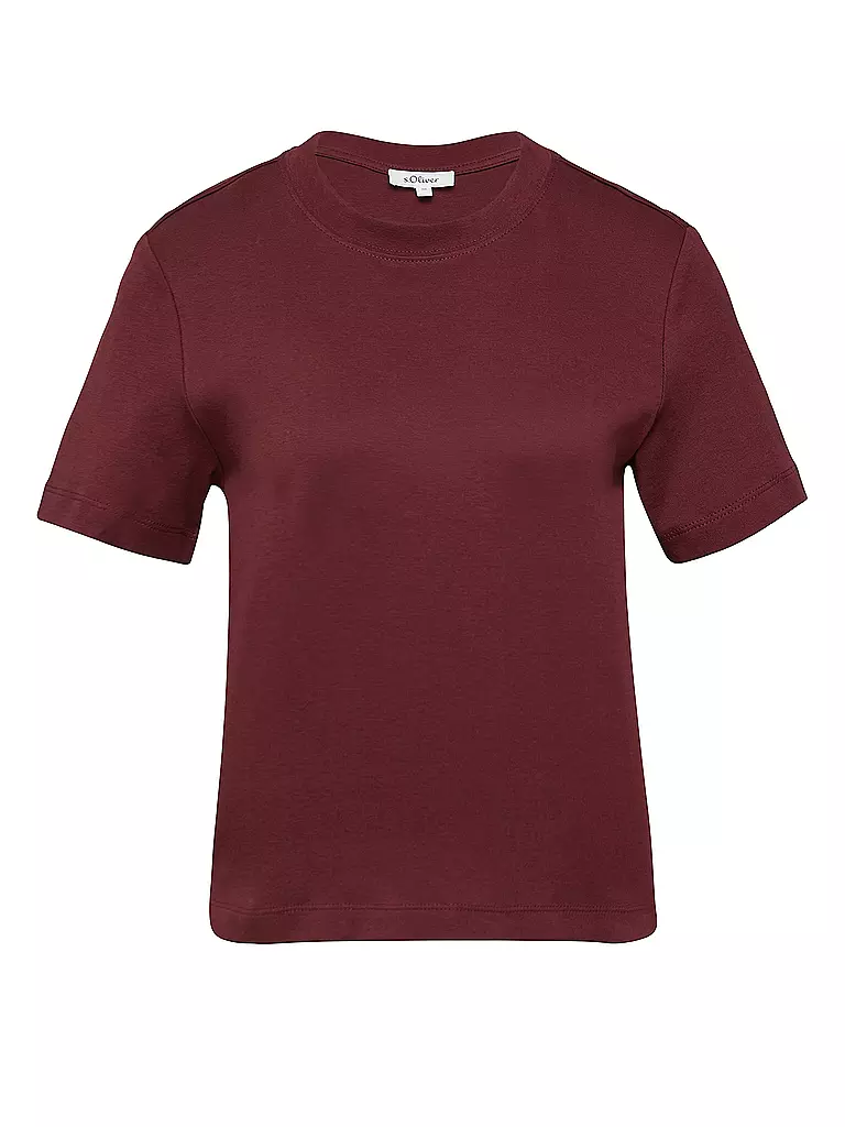 S.OLIVER | T-Shirt  | Rojo oscuro