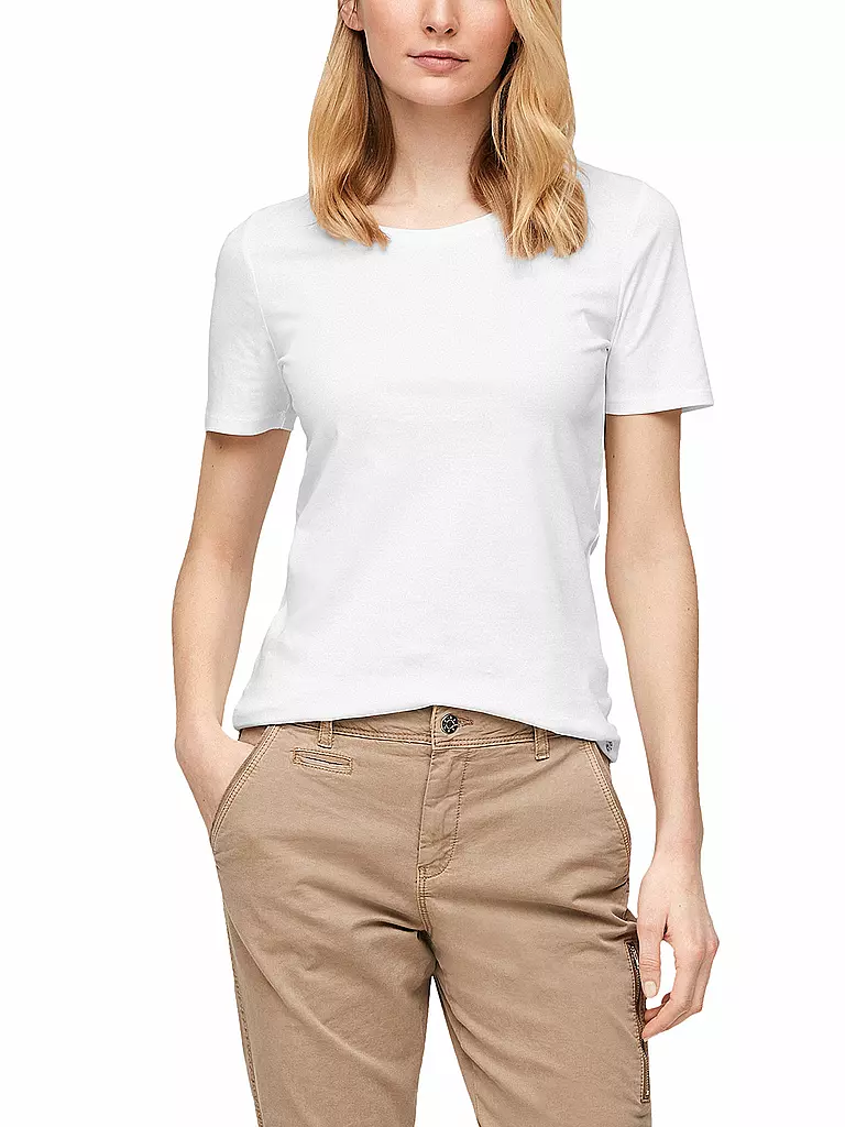 S.OLIVER | T-Shirt  | Blanco