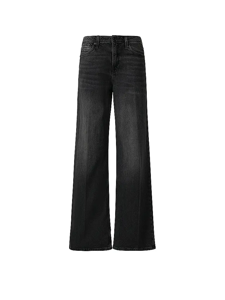 S.OLIVER | Vaqueros Wide Leg | schwarz