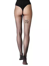 SAINT SASS | Strumpfhose NOT YOUR BABE 40 schwarz | Negro