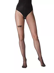 SAINT SASS | Strumpfhose TROUBLEMAKER 40 schwarz | Negro