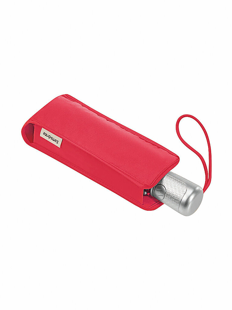 Alu Drop S - Paraguas raspb.rose rojo