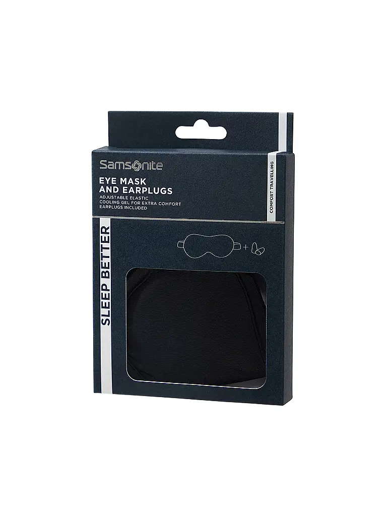 SAMSONITE | Antifaz para dormir con tapones para los oídos TA REVOLUTION negro |