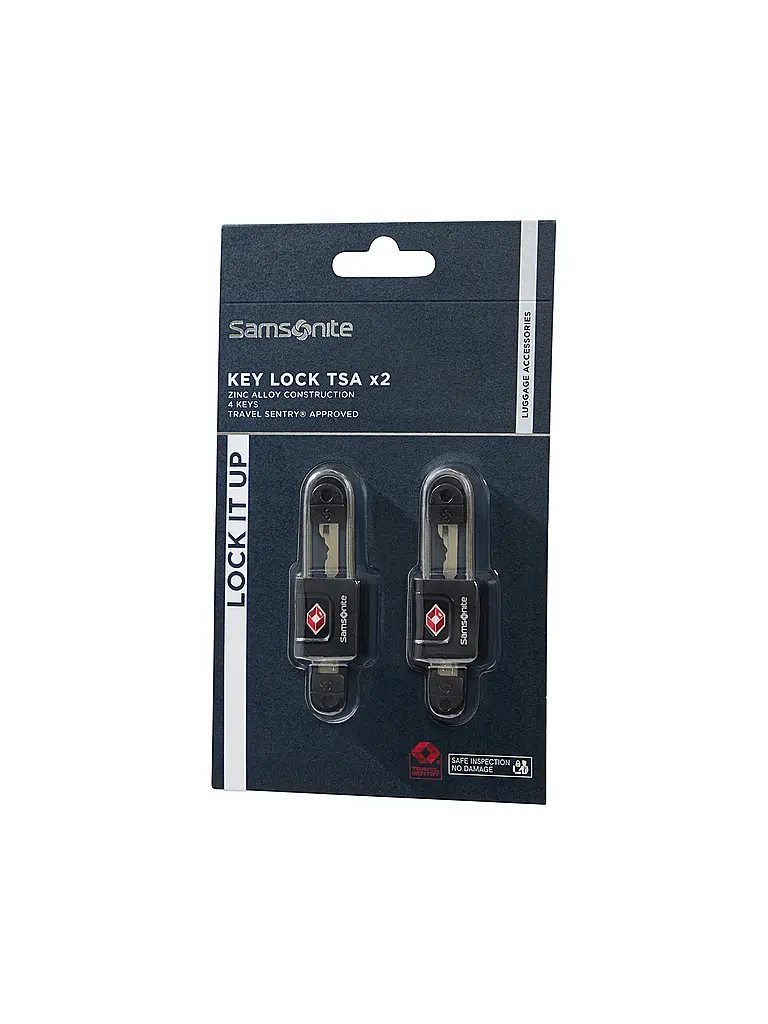 SAMSONITE | Cerradura TA REVOLUTION, paquete de 2, negro |