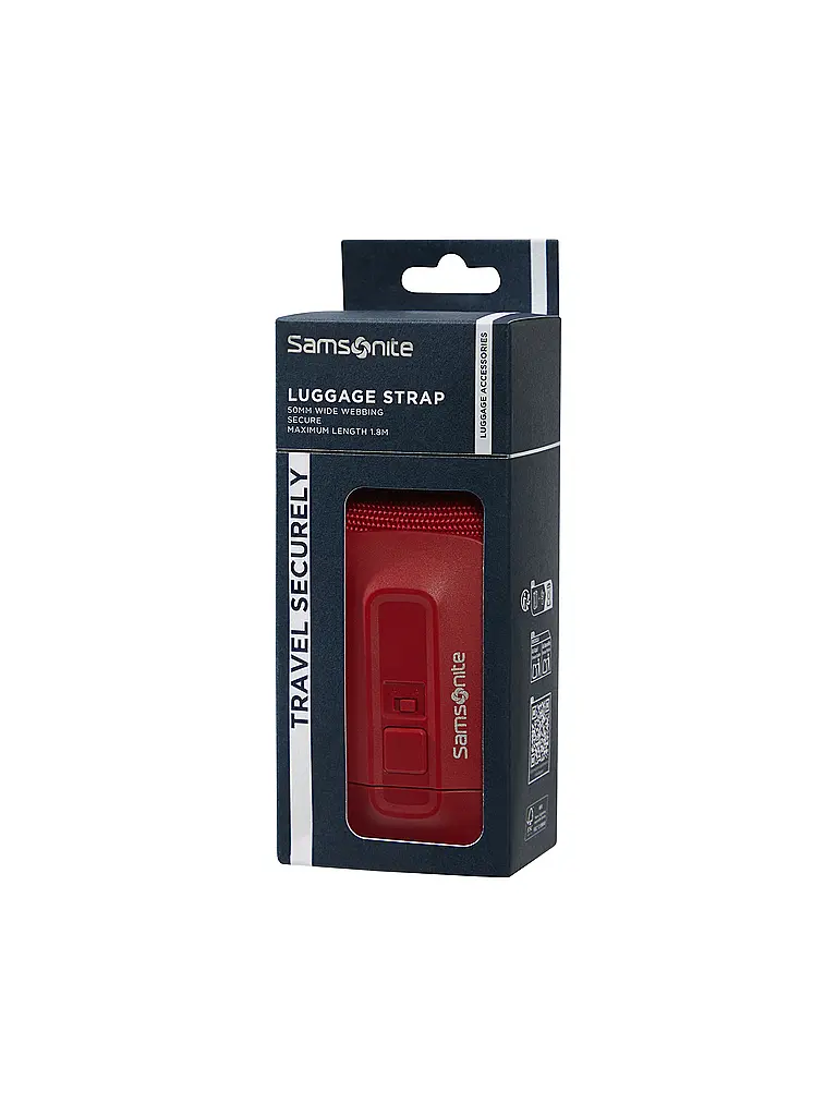 SAMSONITE | Correa para equipaje 50mm roja |