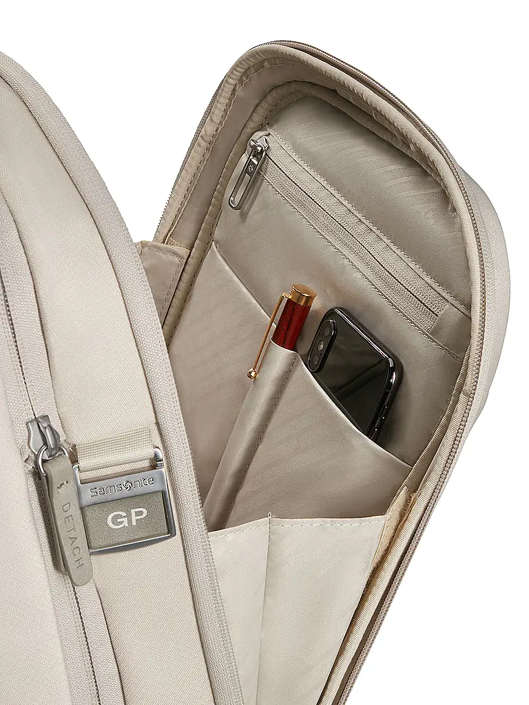 SAMSONITE | Mochila 2 en 1 PARALUX Stone Grey | Crema