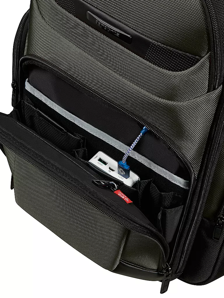 SAMSONITE | Mochila PRO-DLX expandible verde | Verde oscuro