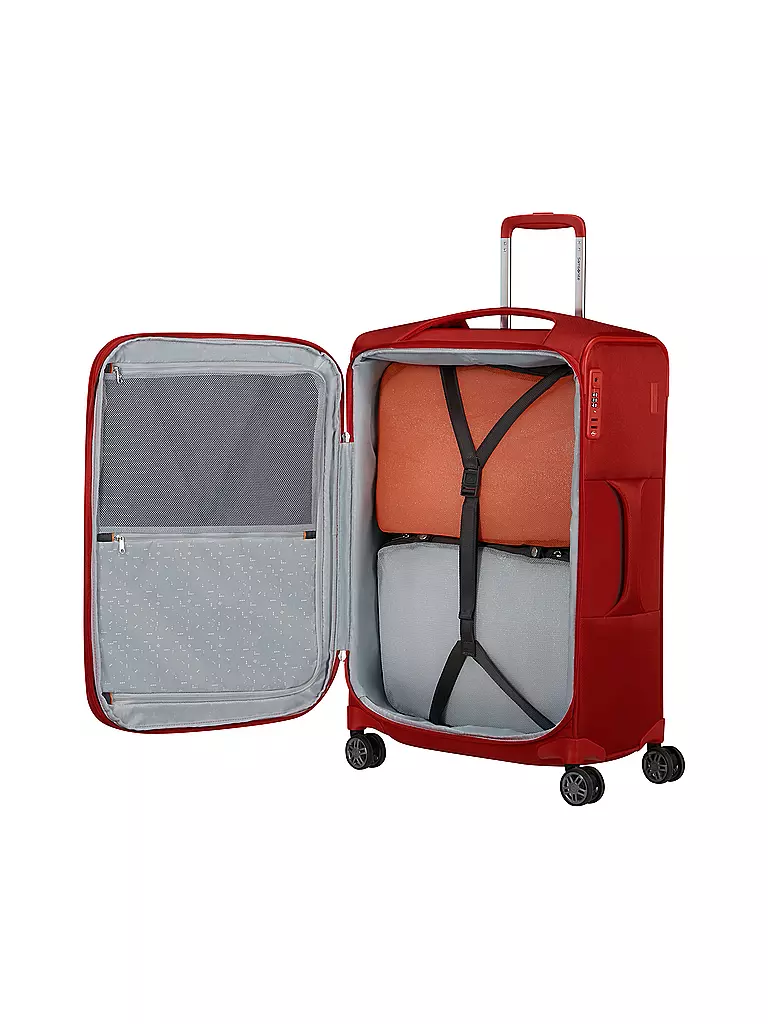SAMSONITE | Trolley blando RE-LITE SPINNER 67cm expandible rojo amapola | Rojo