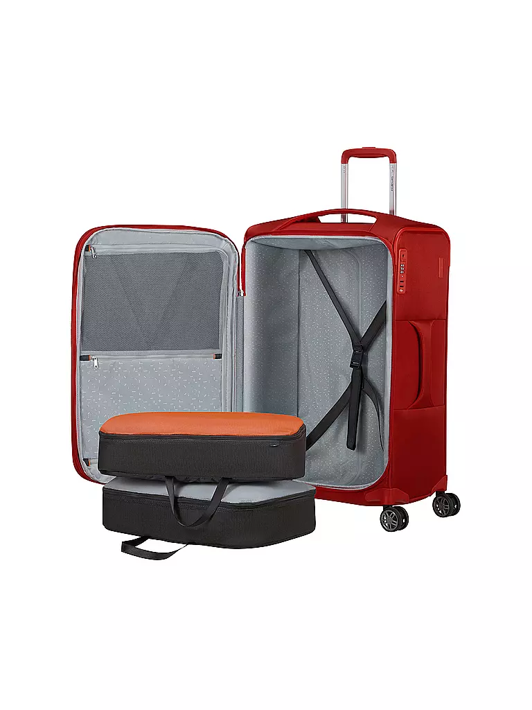 SAMSONITE | Trolley blando RE-LITE SPINNER 67cm expandible rojo amapola | Rojo