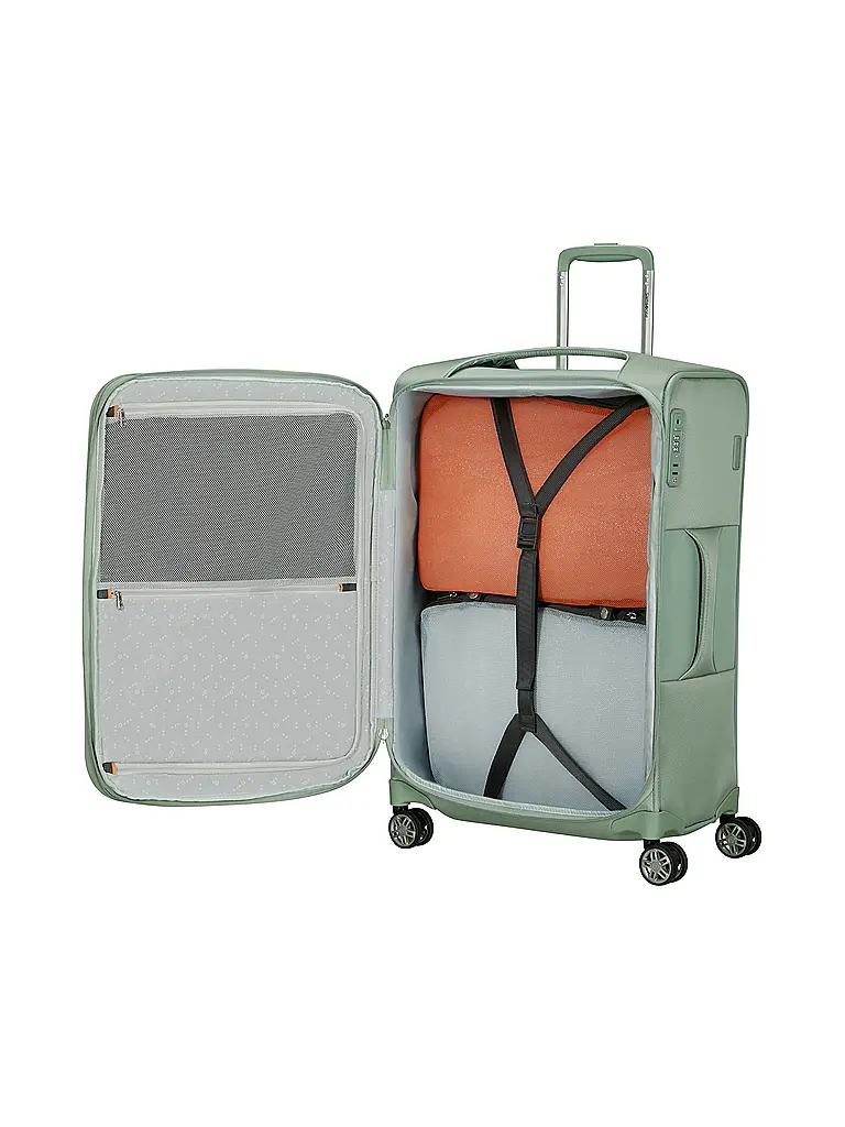 SAMSONITE | Trolley blando RE-LITE SPINNER 67cm expandible salvia | Verde claro