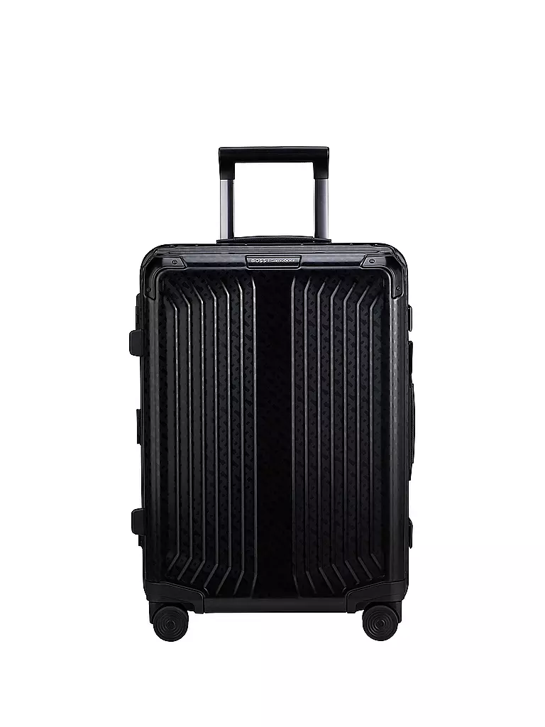 SAMSONITE | Trolley BOSS SPINNER 55cm grafito monograma | Negro