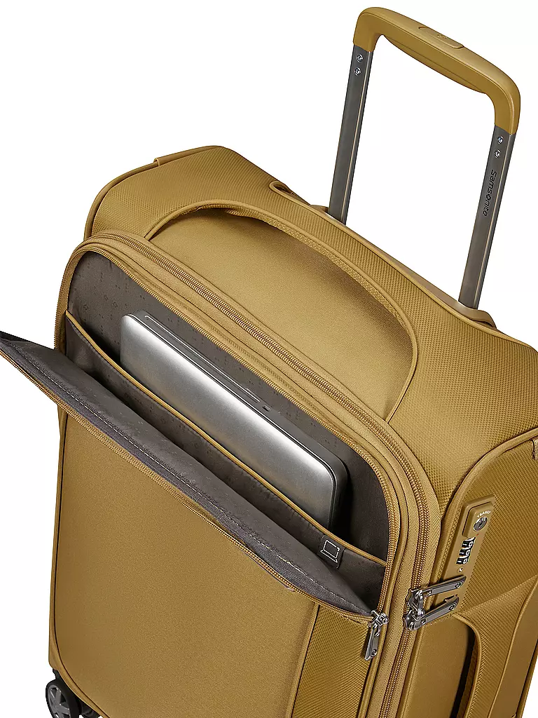 SAMSONITE | Trolley D'LITE SPINNER 55cm expandible amarillo mostaza | 