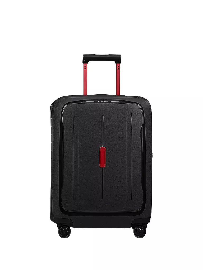 SAMSONITE | Trolley ESSENS SPINNER 55cm charcoal/red  | Negro