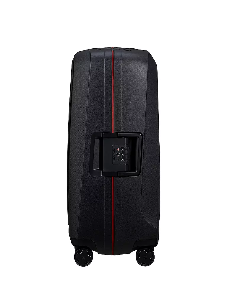 SAMSONITE | Trolley ESSENS SPINNER 69cm charcoal/red | Negro