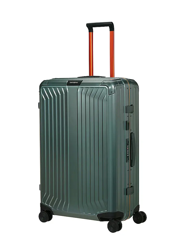 SAMSONITE | Trolley LITE BOX ALU™" 75cm Sage / Orange | Verde oscuro
