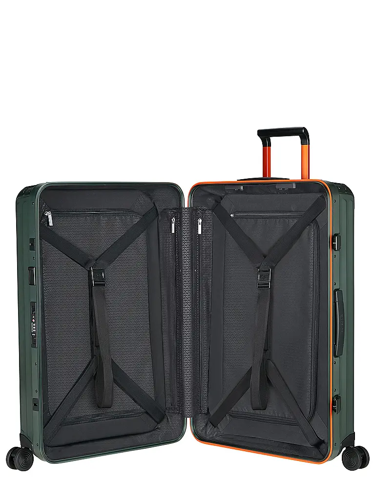 SAMSONITE | Trolley LITE BOX ALU™" 75cm Sage / Orange | Verde oscuro