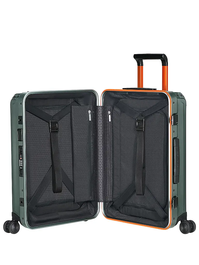 SAMSONITE | Trolley Lite-Box Alu™ 55cm Salvia / Naranja | Verde oscuro