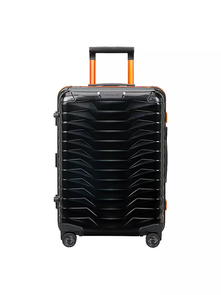 SAMSONITE | Trolley PROXIS ALU Spinner 55 graphite apricot | Negro