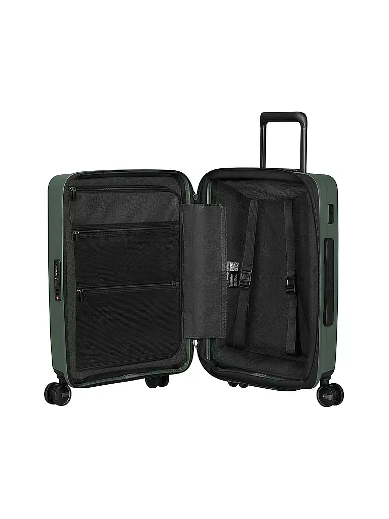 SAMSONITE | Trolley RESTACKD SPINNER 55cm expandible salvia | Verde oscuro