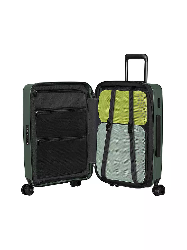 SAMSONITE | Trolley RESTACKD SPINNER 55cm expandible salvia | Verde oscuro