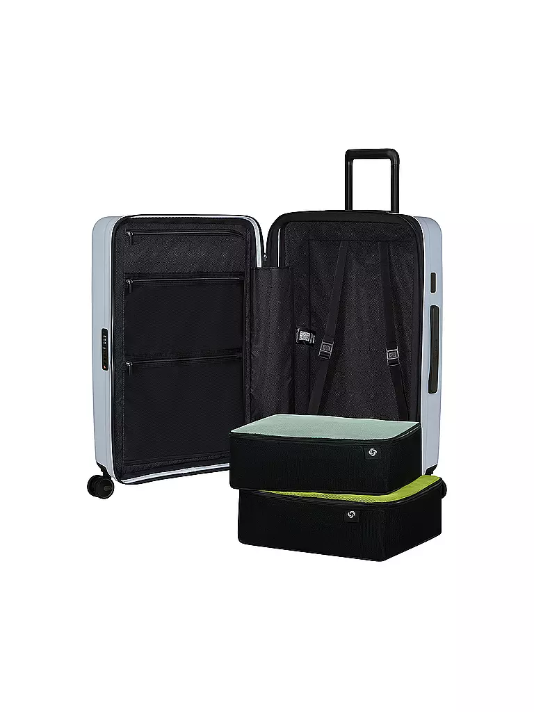 SAMSONITE | Trolley RESTACKD SPINNER 68cm expandible Glacier | Azul claro