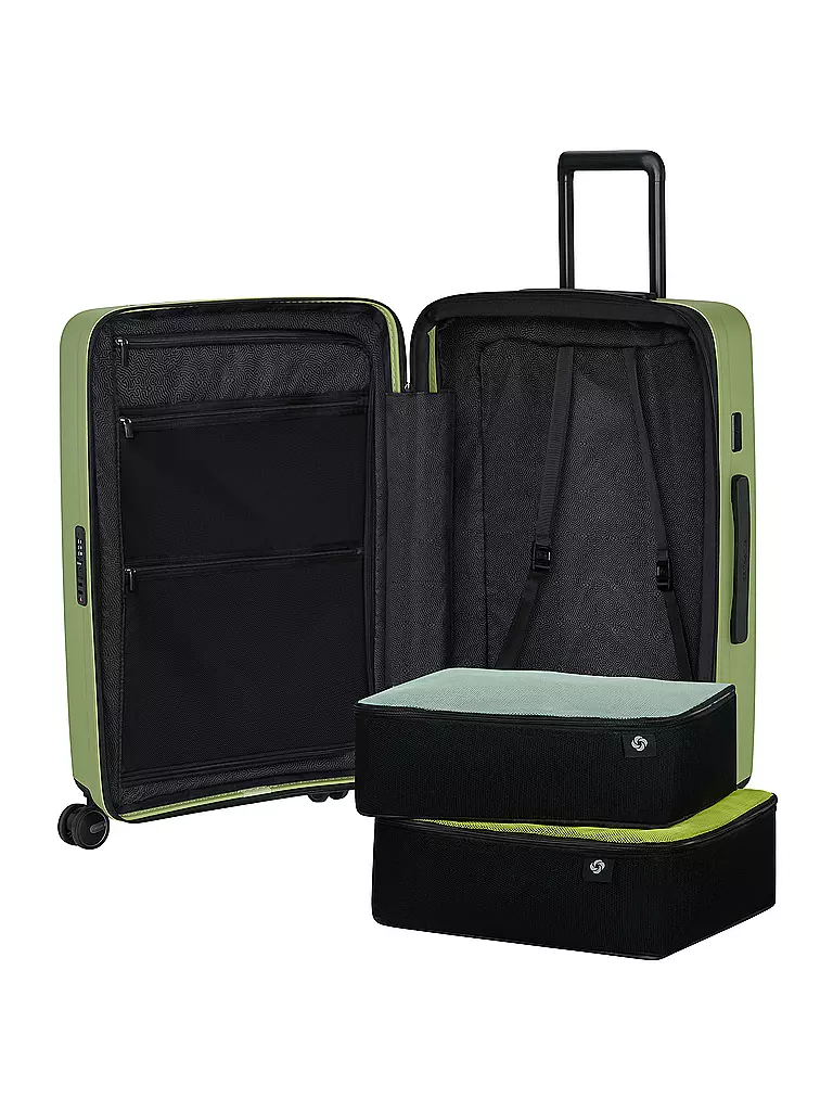 SAMSONITE | Trolley RESTACKD SPINNER 68cm expandible Wasabi | Verde claro