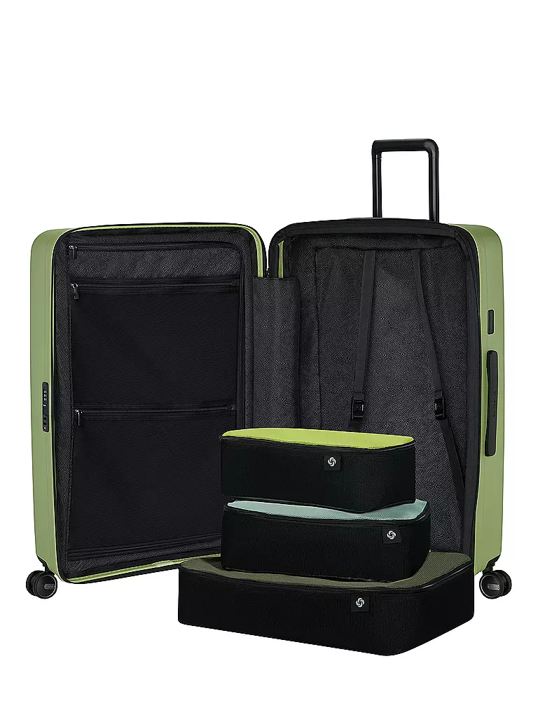 SAMSONITE | Trolley RESTACKD SPINNER 75cm expandible Wasabi | Verde claro