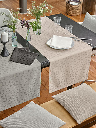 SANDER | Mantel de mesa 140x210cm ORA JAQUARD Crudo
