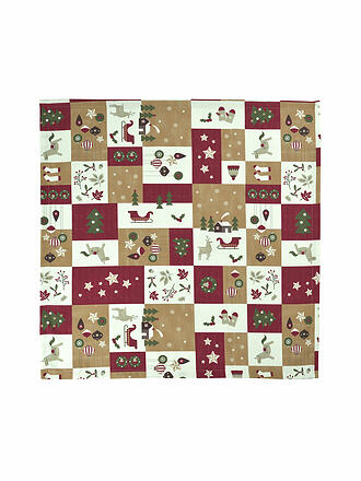 SANDER | Mantel cuadrado SALZBURG 85x85cm Rojo / Caramelo