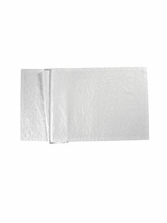 SANDER | Tischläufer COMO DAMAST 50x140cm Blanco