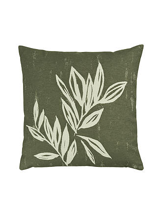 SANDER | Funda de cojín 50x50cm BIG LEAVES Khaki