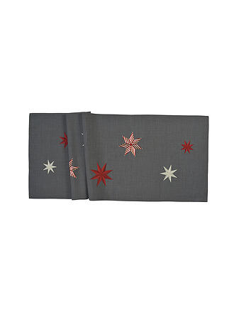 SANDER | Camino de mesa navideño 50x150cm ESTRELLA Grafito