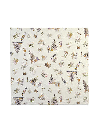 SANDER | Mantel individual navideño 85x85cm REGALOS DE NAVIDAD Topo/Caramelo