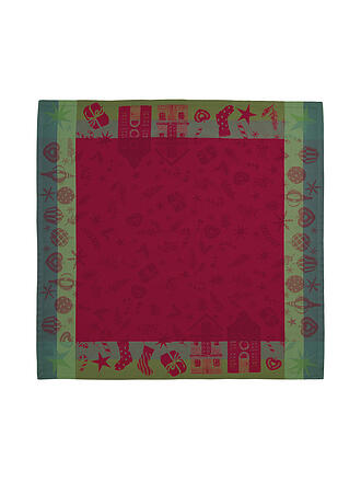 SANDER | Manta central navideña 100x100cm JOLLY TIME Rojo