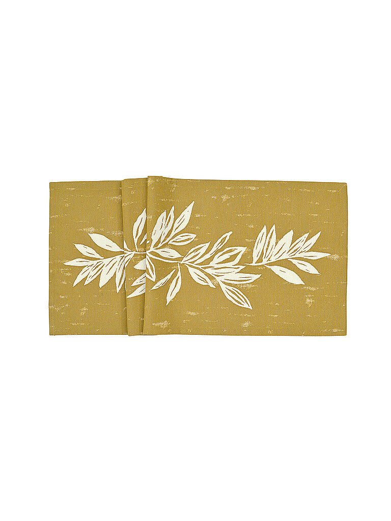 Camino de mesa BIG LEAVES 50x140cm Honey camel