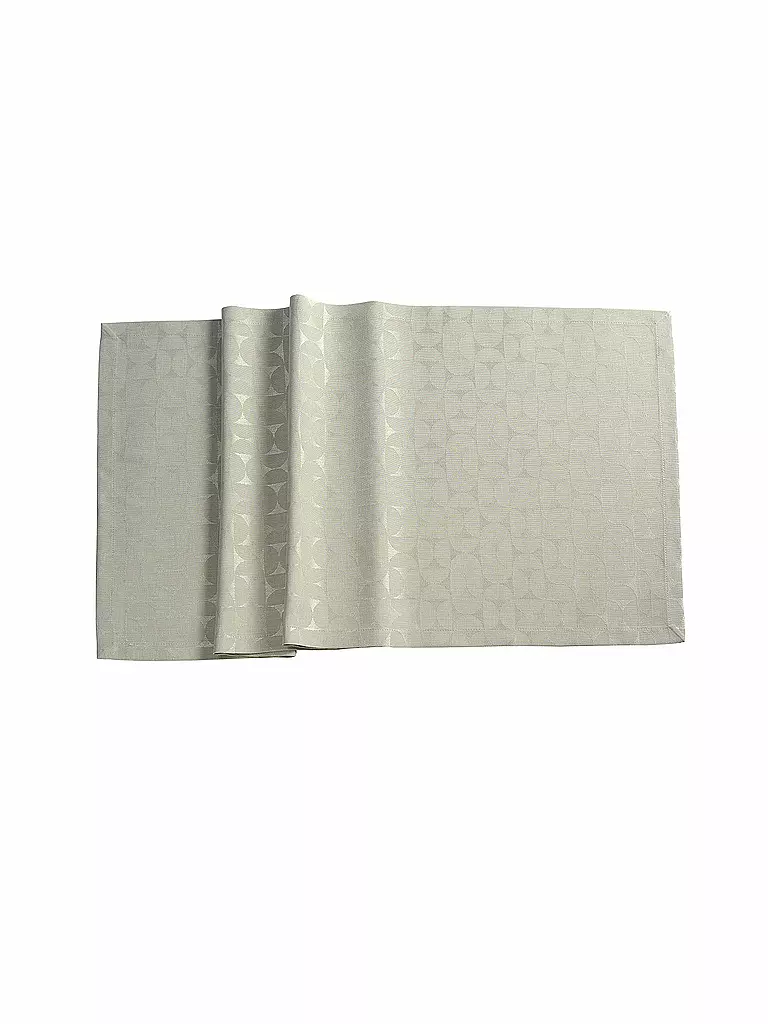 SANDER | Camino de mesa 50x140cm ORA JAQUARD Moon Beean | Beige