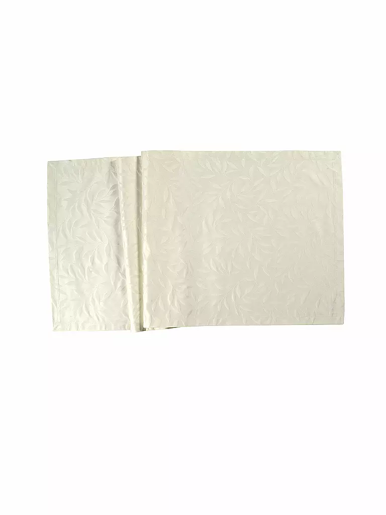 SANDER | Camino de mesa COMO DAMASK 50x140cm Crema | Beige