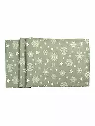 SANDER | Camino de mesa CRISTALLO NEVE 50x140cm Jade | Verde claro