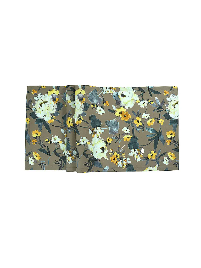 SANDER | Camino de mesa LA ROSA 50x140cm DK. Taupe | Gris