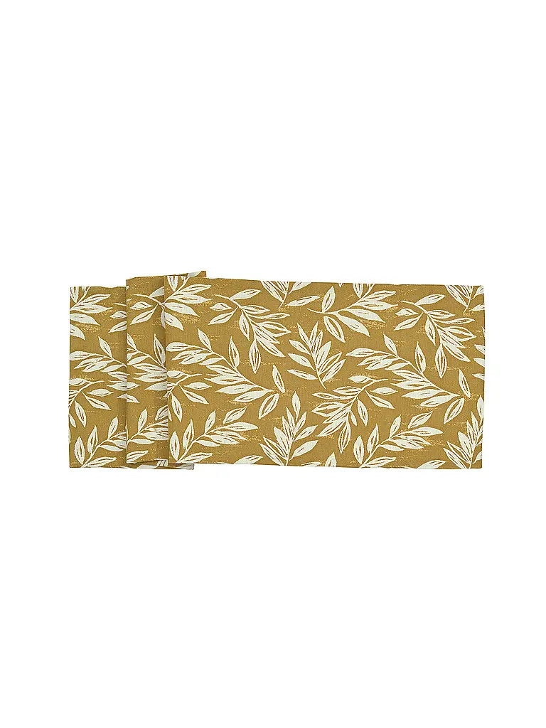 SANDER | Camino de mesa LEAVES 40x100 Honey | Camel