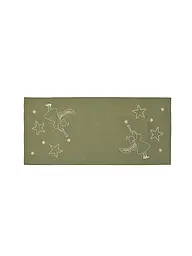 SANDER | Camino de mesa navideño 38x85cm STARDUST Sage | Oliva