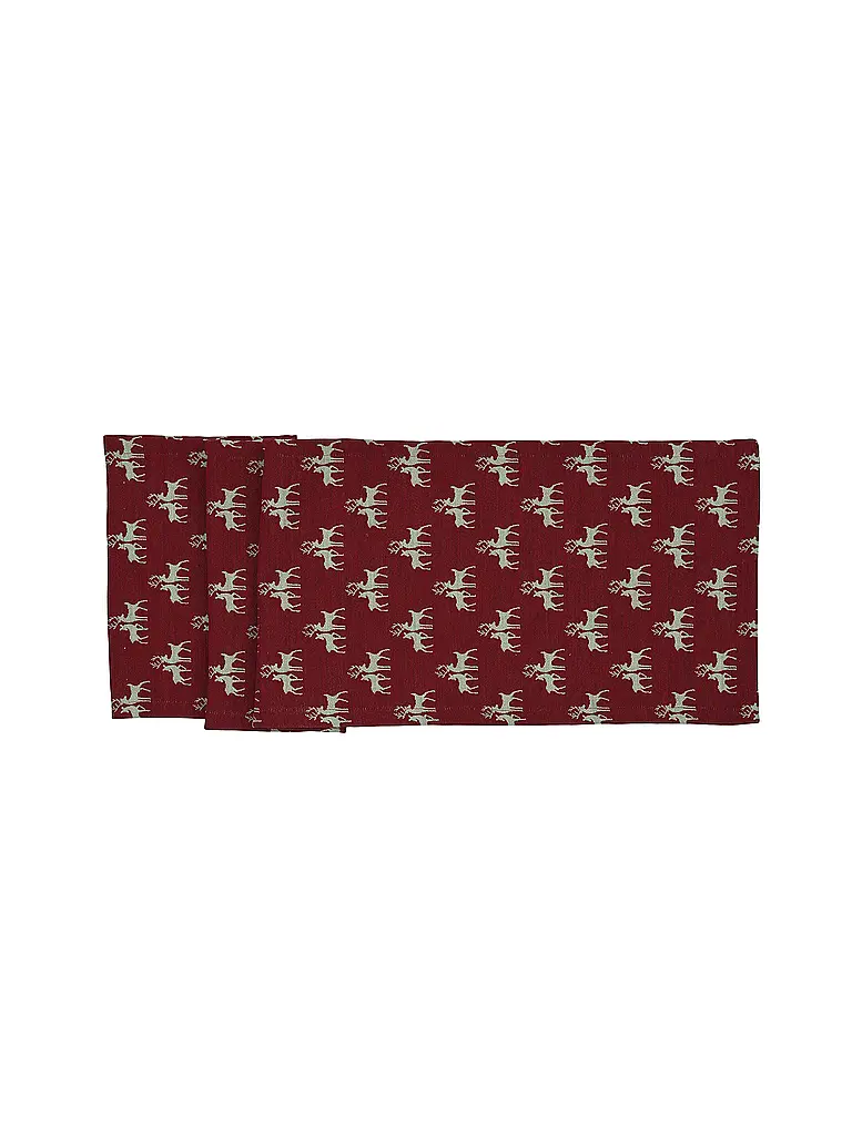 SANDER | Camino de mesa navideño 40x150cm MONTAGNE Rojo | Rojo