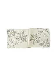 SANDER | Camino de mesa navideño 50x138cm SNOWFLAKES Rojo | Crema