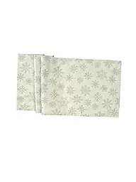 SANDER | Camino de mesa navideño 50x140cm CRISTALLO LUCE Crudo/Plata | Crema